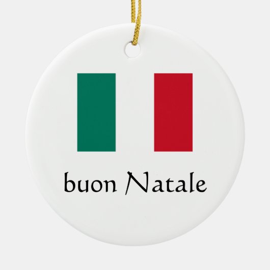 Frohe Weihnachten Italienische Ornament (Vorne)