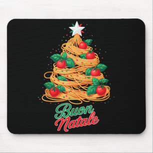 Frohe Weihnachten Italienische Pasta Spaghetti Lus Mousepad