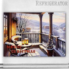 Frohe Weihnachten Italienischer Balcony Magnet