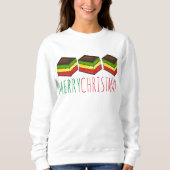 Frohe Weihnachten Italienischer Regenbogen Sieben  Sweatshirt (Vorderseite)