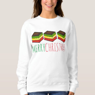 Frohe Weihnachten Italienischer Regenbogen Sieben  Sweatshirt