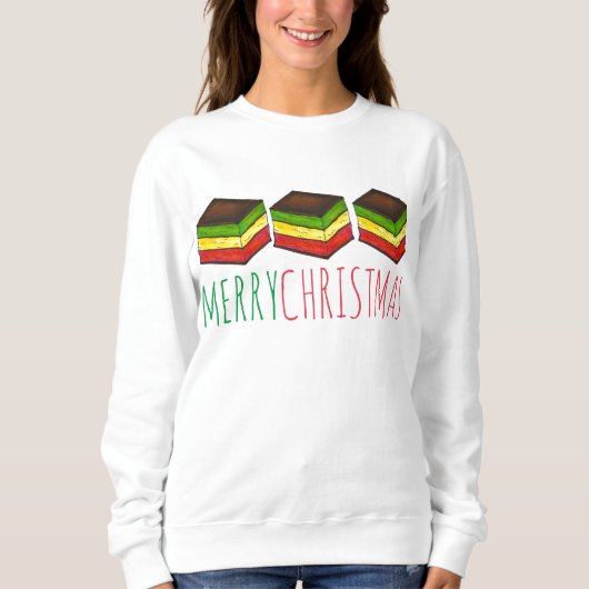 Frohe Weihnachten Italienischer Regenbogen Sieben Sweatshirt (Vorderseite)