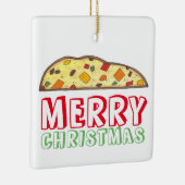 Frohe Weihnachten Italienischer Urlaub Biscotti Ko Keramikornament (Rechts)