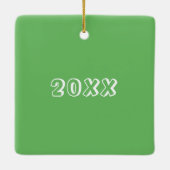 Frohe Weihnachten Italienischer Urlaub Biscotti Ko Keramikornament (Rückseite)