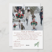 Frohe Weihnachten Jahr in Review Foto (Rückseite)