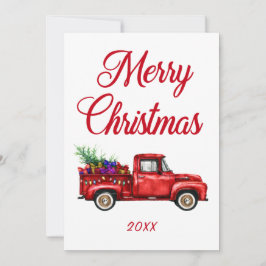 Frohe Weihnachten Jahr Vintage Red Truck Geschenke