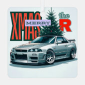 Frohe Weihnachten - (JDM Legends) Ornament Aus Metall (Rückseite)