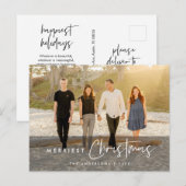 Frohe Weihnachten je, Foto Grußposten Postkarte (Vorne/Hinten)