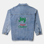 Frohe Weihnachten Jeansjacke (Rückseite)