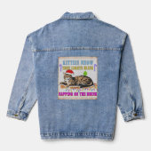 Frohe Weihnachten Jeansjacke (Rückseite)