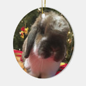 Frohe Weihnachten jeden Bun! Keramik Ornament (Links)