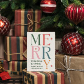 Frohe Weihnachten Jeder feierliche Retro Typografi Einladung