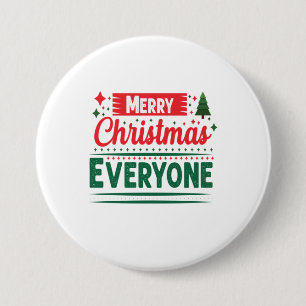 Frohe Weihnachten Jeder frohe Weihnachten Button