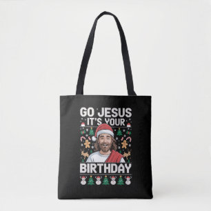Frohe Weihnachten Jesus, es ist dein Geburtstag hä Tasche
