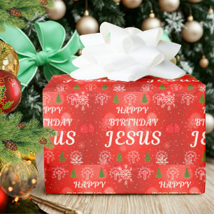 Frohe Weihnachten Jesus Geschenkpapier, Weihnachte Geschenkpapier
