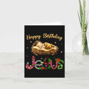 Frohe Weihnachten Jesus ist das Geschenk an die We Karte