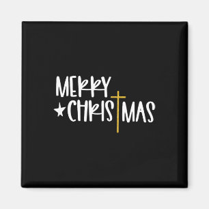 Frohe Weihnachten Jesus Kreuz Christlich Religiös Magnet