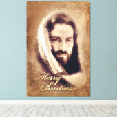 Frohe Weihnachten Jesus verkrampfte Leinwand Optio (Insitu (Holzboden))