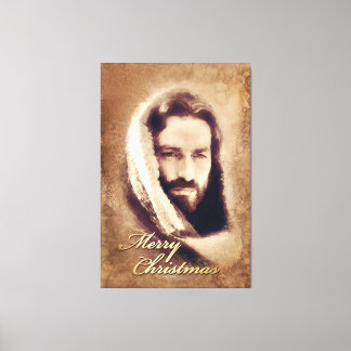 Frohe Weihnachten Jesus verkrampfte Leinwand Optio