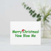 Frohe Weihnachten jetzt bläst mir (Stehend Vorderseite)