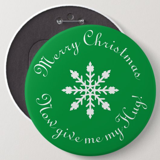 Frohe Weihnachten jetzt drücken Sie mich! Button (Vorne & Hinten)
