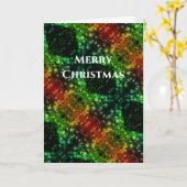 Frohe Weihnachten Jewel wie Green RedLights Karte (Gelbe Blume)