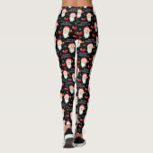 Frohe Weihnachten Jolly Weihnachtsmann Leggings (Rückseite)