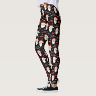 Frohe Weihnachten Jolly Weihnachtsmann Leggings