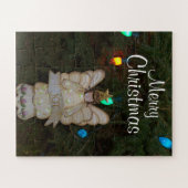 Frohe Weihnachten JOY Angel Holiday Lights Puzzle (Horizontal)