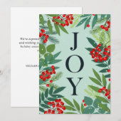 Frohe Weihnachten JOY Corporate Gruß (Vorne/Hinten)