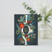 Frohe Weihnachten JOY Corporate Gruß Postkarte (Stehend Vorderseite)