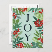 Frohe Weihnachten JOY Corporate Grußurlaub Postkarte (Vorne/Hinten)