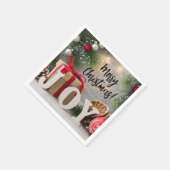 Frohe Weihnachten Joy Napkins Serviette (Ecke)