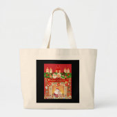 Frohe Weihnachten Jumbo Stoffbeutel (Vorne)