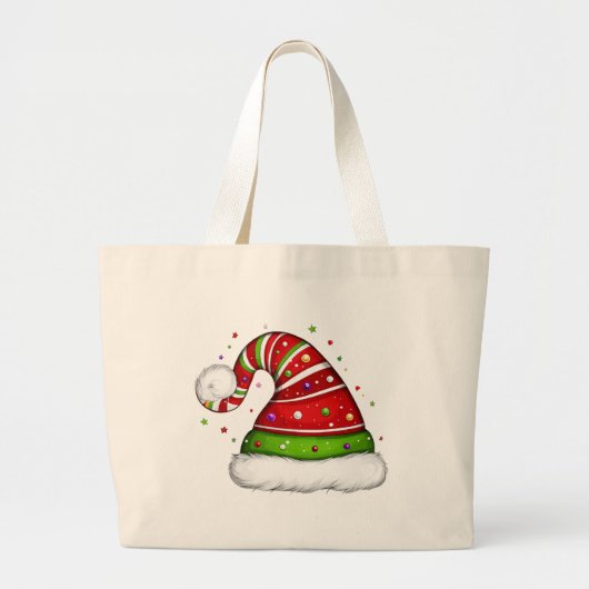 Frohe Weihnachten Jumbo Stoffbeutel (Vorne)