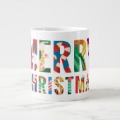 Frohe Weihnachten Jumbo-Tasse (Vorderseite)