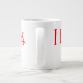 Frohe Weihnachten Jumbo-Tasse (Rückseite)