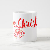 Frohe Weihnachten Jumbo-Tasse (Vorderseite)