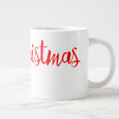 Frohe Weihnachten Jumbo-Tasse (Rechts)