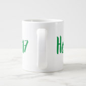 Frohe Weihnachten Jumbo-Tasse (Rückseite)