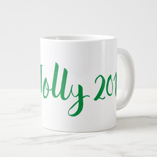Frohe Weihnachten Jumbo-Tasse (Vorderseite Rechts)