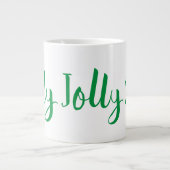 Frohe Weihnachten Jumbo-Tasse (Vorderseite)