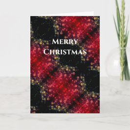 Frohe Weihnachten Juwelenartige dunkelrote goldene Karte