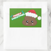 Frohe Weihnachten Kackte Emoji Stickers (Tasche)
