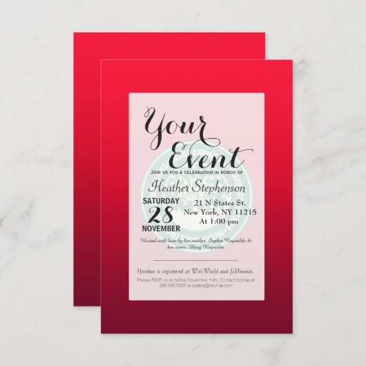 "Frohe Weihnachten" Kaffee Cup Funny Meme Einladung (Vorne/Hinten)