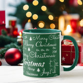 Frohe Weihnachten Kaffee Grün Geschenk Cup Kakao-T Tasse