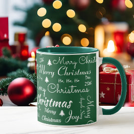 Frohe Weihnachten Kaffee Grün Geschenk Cup Kakao-T Tasse