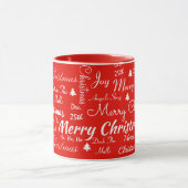 Frohe Weihnachten Kaffee Red Geschenk Cup Kakao Ta Tasse (Zentrum)