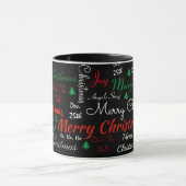 Frohe Weihnachten Kaffee Schwarzes Geschenk Cup Ka Tasse (Zentrum)