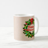 Frohe Weihnachten-Kaffeebecher Kaffeetasse (VorderseiteRechts)